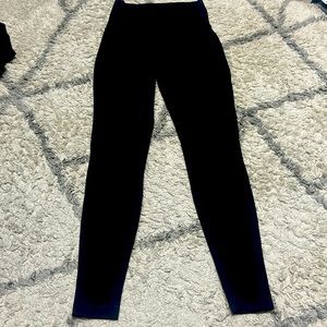 Lululemon Wunder Under Pant Hi-Rise Tech Mesh Luon Black Size 6 Full Length